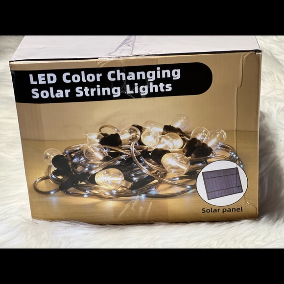 New Solar Outdoor Lights, RGB+2700K Waterproof Dimmable Shatterproof S14 Bulbs - Picture 9 of 10